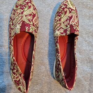 Paisley Slip-on Shoes